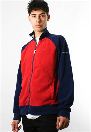 VINTAGE NAUTICA FLEECE ZIP-UP JACKET