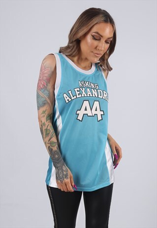 ASKING ALEXANDRIA RELENTLESS BASKETBALL JERSEY 8 - 10 S H53T