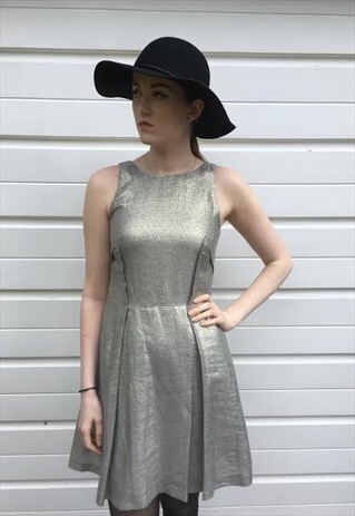 WOMENS COAST DRESS SILVER GOLD SPARKLY DRESS SLEEVELESS