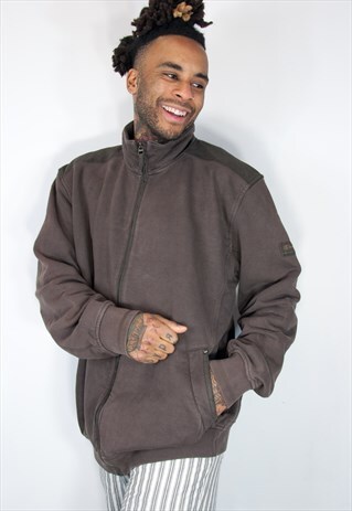 CHAMPION EMBROIDED ZIP SWEATSHIRT