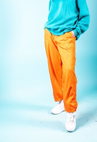 VINTAGE COMBAT TROUSERS IN NEON ORANGE