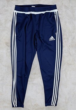 Adidas Tracksuit Bottoms Blue Track Pants Climacool Large