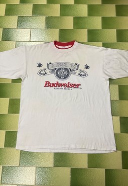 Vintage 1994 Classic Budweiser Logo King of Beers T-Shirt