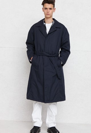 VINTAGE NAVY TRENCH COAT
