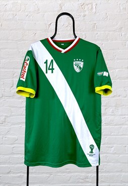 Vintage Castrol Football Shirt Fifa World Cup 2014 Green L