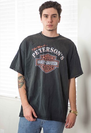 VINTAGE HARLEY DAVIDSON T-SHIRT LOGO 90S XXL 11.3