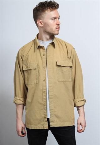 VINTAGE LEVI'S CORDUROY SHIRT BROWN