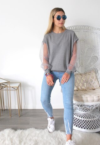 JUMPER TRANSPARENT SLEEVES