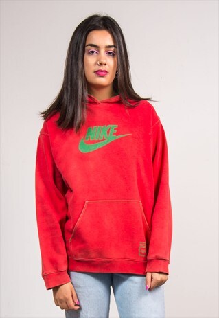 VINTAGE 90'S NIKE RED SWEATSHIRT HOODIE