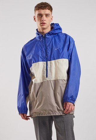 VINTAGE NIKE 1/2 ZIP WINDBREAKER JACKET