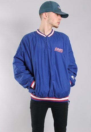 VINTAGE STARTER NEW YORK GIANTS WINDBREAKER SWEATSHIRT