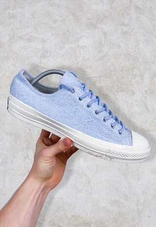 CONVERSE ALL STARS LOW BABY BLUE CANVAS UK 9