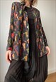 VINTAGE BLACK EPAULETTES SHOULDERS SHIRT