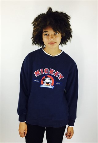 DISNEY MICKEY MOUSE EMBROIDERED SWEATSHIRT
