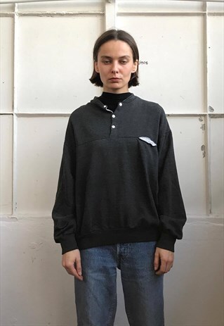 VINTAGE 90' OLDSCHOOL COOL CLASSIC GREY UNISEX SWEATSHIRT