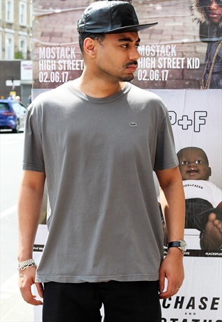 VINTAGE LACOSTE GREY T-SHIRT