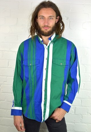 VINTAGE 90'S WRANGLER STRIPED SHIRT