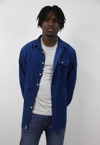 VINTAGE CORD BLUE SHIRT