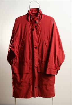 Vintage Aquascutum Trench Coat Lolgline Jacket Red