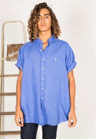 VINTAGE 80S POLO RALPH LAUREN SHIRT / R0098