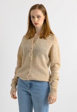 Pringle of Scotland Beige Wool Cardigan Medium 7389