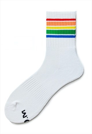 Men's Rainbow Stripe Sports Socks