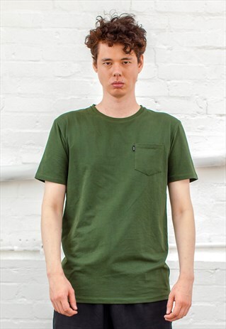 CREW NECK STREETWEAR POCKET T-SHIRT