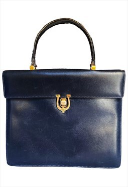  Vintage Celine blue leather bag
