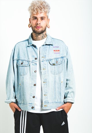 VINTAGE 80S ORIGINAL LEE BASIC DENIM JACKET/ S6719