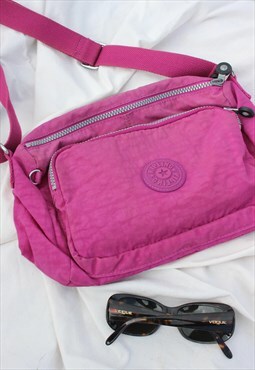 Y2K Fuchsia Pink Kipling Crossbody Bag (unisex)