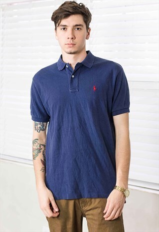 VINTAGE RALPH LAUREN SHIRT LOGO 90S M 9.6