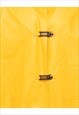 VINTAGE YELLOW CLASP FASTEN PEOPLE RAINCOAT - L