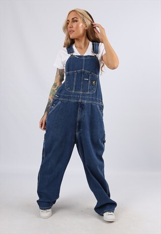 VINTAGE USA REAL WORK WEAR DENIM DUNGAREES 16 XL (44Q)