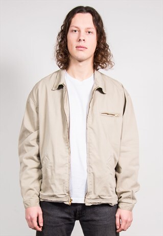 VINTAGE 90'S RALPH LAUREN BEIGE BOMBER JACKET
