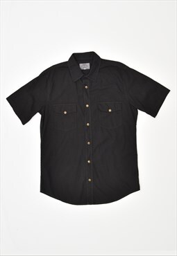 Vintage Armani Jeans Shirt Short Sleeve Black