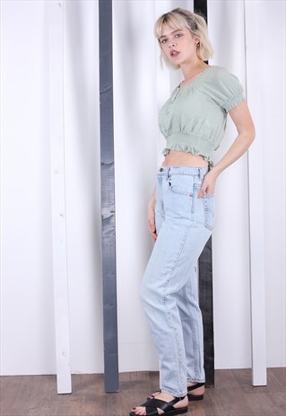 LEVI'S VINTAGE 90'S LIGHT BLUE DENIM 550 JEANS. UNISEX