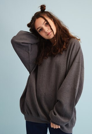 NEW SLOUCHY ATHLEISURE BASICS OVERSIZED SWEATSHIRT JUMPER