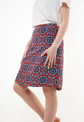 90S VINTAGE VERSUS VERSACE MINI PENCIL FLORAL SKIRT 718