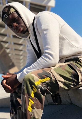 BAAD CARGO TROUSERS CAMO / WATCH THE FALL (YELLOW)