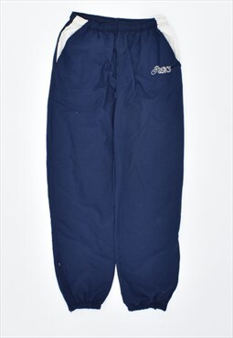 Vintage 90's Asics Tracksuit Trousers Navy Blue