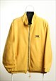 Vintage Helly Hansen Reversible Fleece Jacket Black Yellow