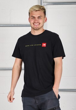 Vintage The North Face T-Shirt Black Short Sleeve Tee Large