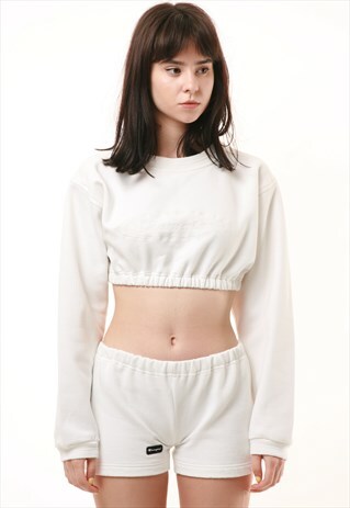 VINTAGE CHAMPION REWORK CROP TOP SHORTS RW26