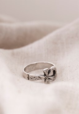 Egyptian Pharaonic Ankh Key of Life Ring in Sterling Silver