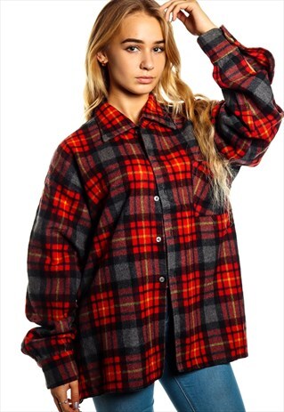 VINTAGE FLANNEL SHIRT S716