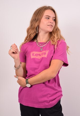 VINTAGE LEVI'S T-SHIRT TOP PURPLE