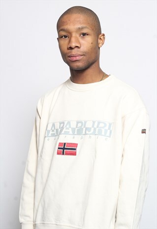 VINTAGE NAPAPIJRI SWEATSHIRT CREAM