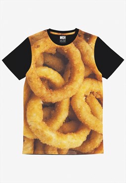Onion Rings All Over Photo Print Unisex Food Fashion T-Shirt