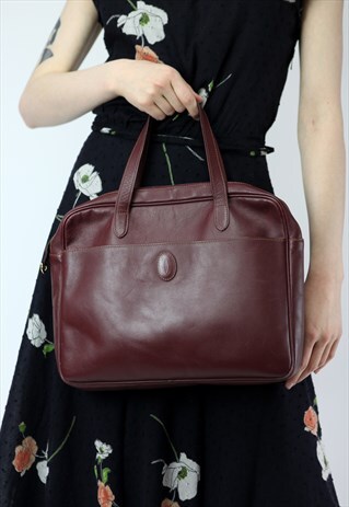 RARE VINTAGE 90'S CARTIER LEATHER LAPTOP BAG