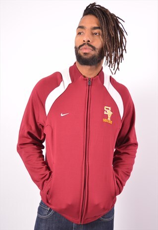 VINTAGE NIKE SV SOCCER TRACKSUIT TOP JACKET MAROON